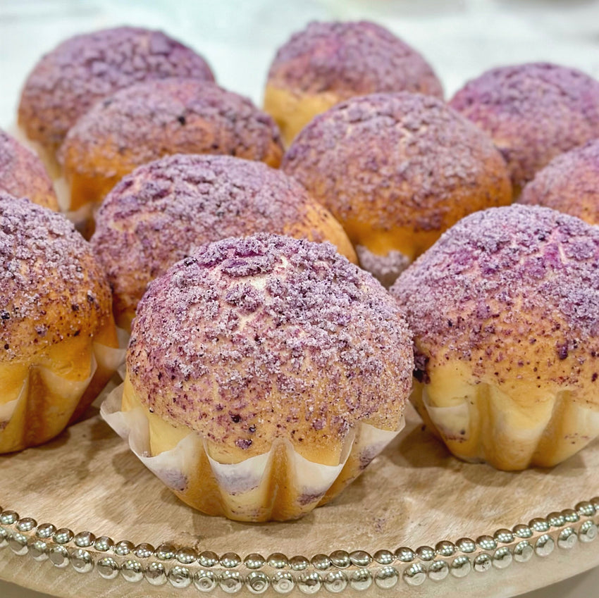 Ube Streusel Milk Buns (Pack of 6)